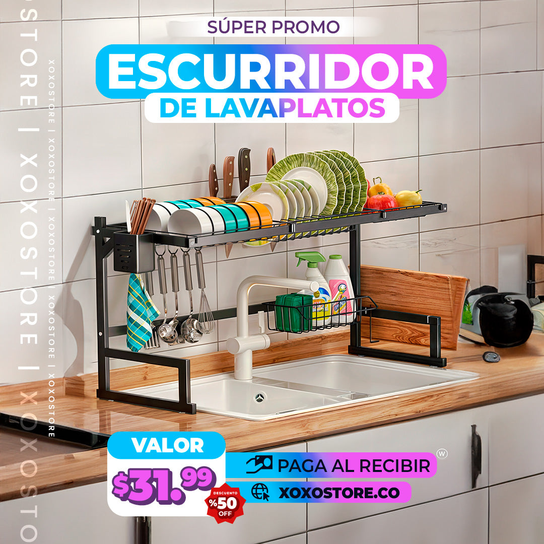 ESCURRIDOR Y ORGANIZADOR DE PLATOS