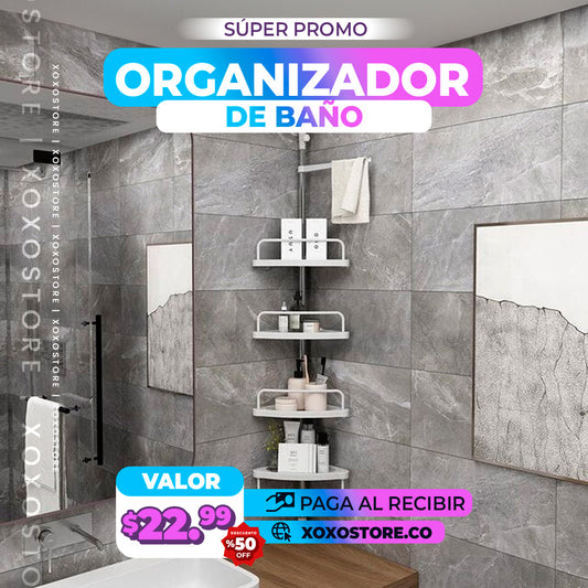 ESTANTE ESQUINERO Y ORGANIZADOR DE BANOS